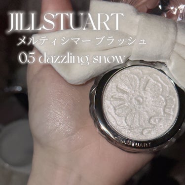 JILL STUART ジルスチュアート　メルティシマー ブラッシュのクチコミ「〘 淡雪ハイライト 〙



塗ったら肌の上で溶けた雪みたいに儚くて自然なツヤ感を作ってくれる.....」（2枚目）