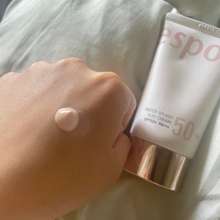 ウォータースプラッシュサンクリーム/espoir/日焼け止め・UVケアを使ったクチコミ(2枚目)