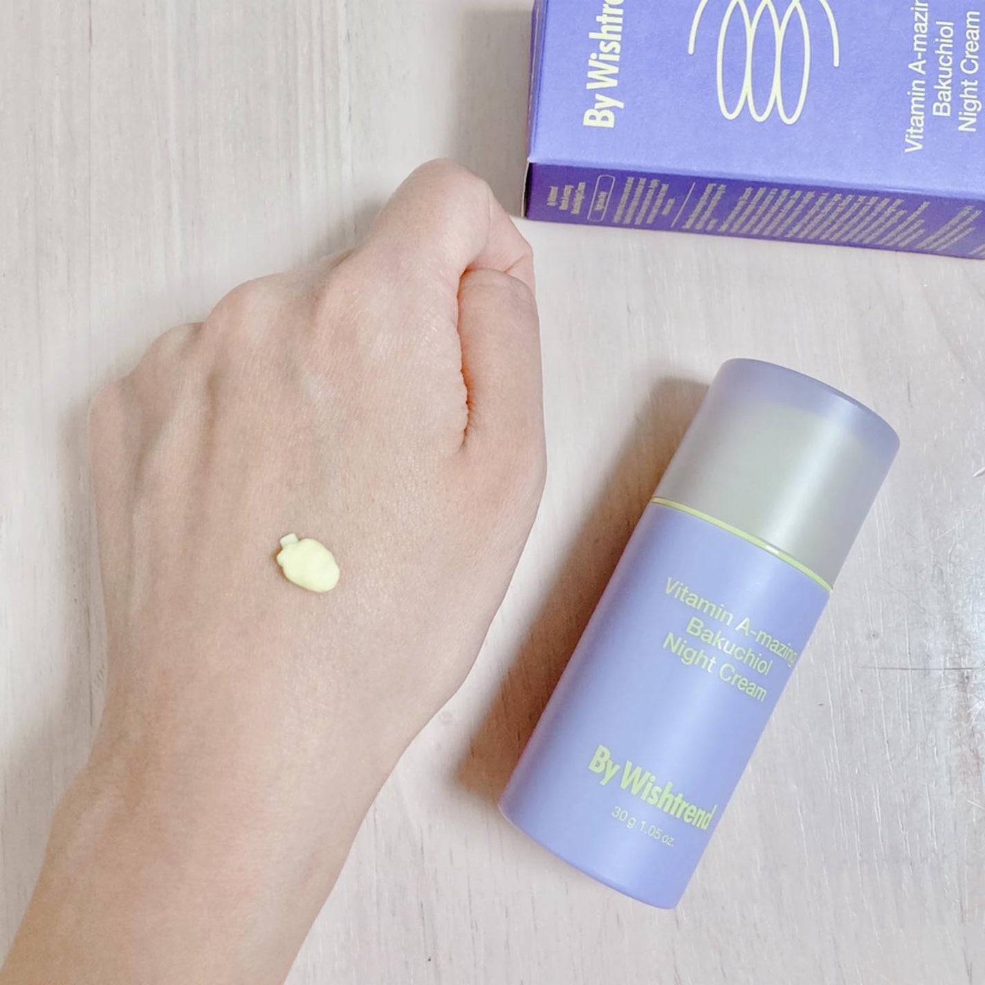 ビタミンA-mazingバクチオールナイトクリーム/By Wishtrend/フェイスクリームを使ったクチコミ(2枚目)
