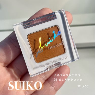 ミネラルマルチカラー 01 ピュアテラコッタ/SUIKO HATSUCURE/シングルアイシャドウを使ったクチコミ（2枚目）