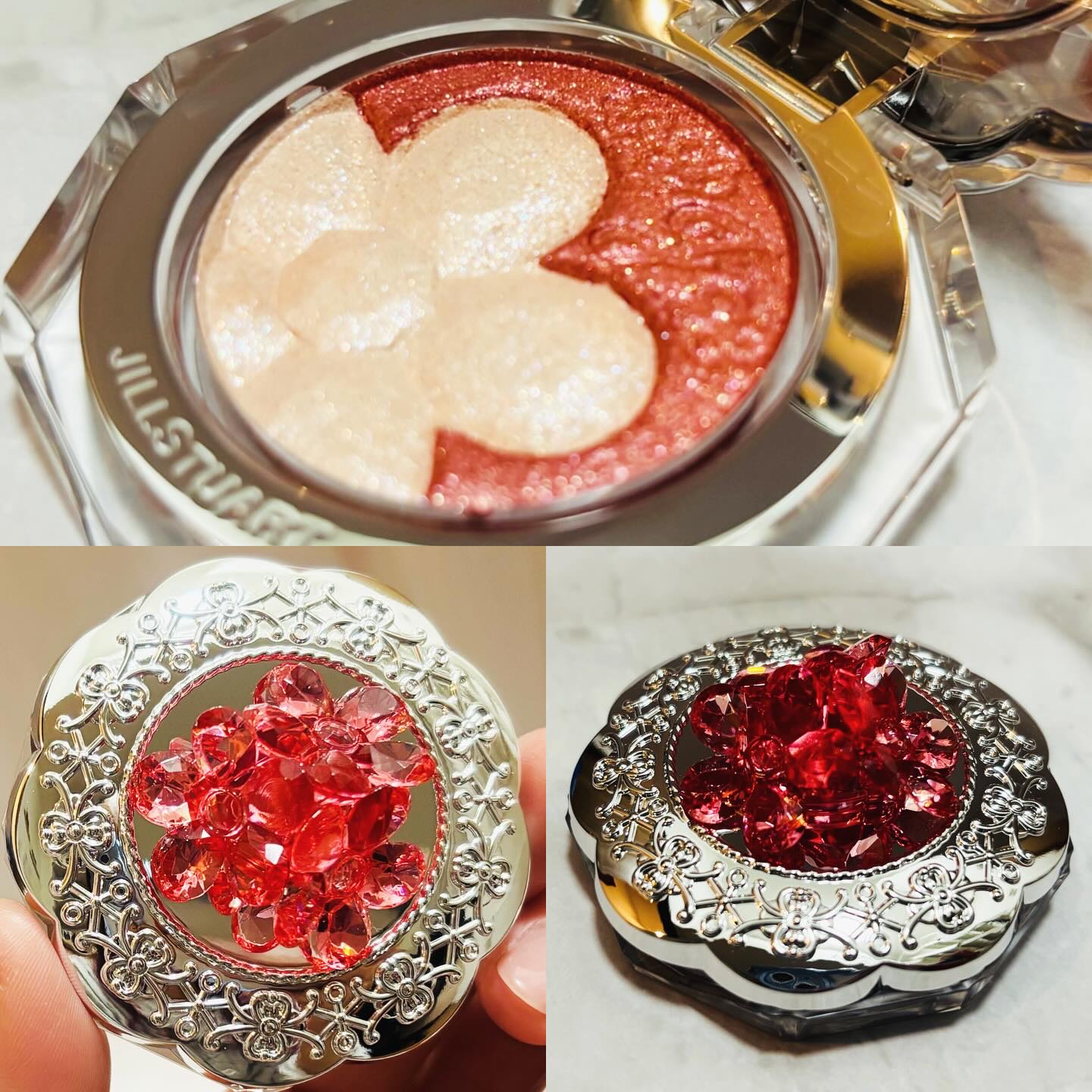 ジルスチュアート クリスタルブルーム ペタルクチュールアイズ デュオ/JILL STUART/アイシャドウパレットを使ったクチコミ（3枚目）