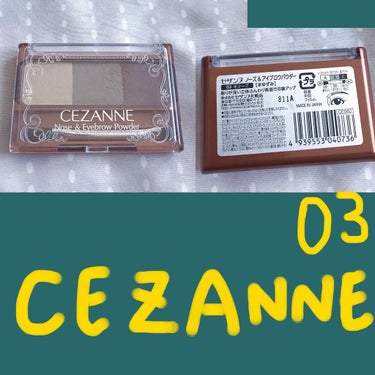 《セザンヌ　ノーズ&アイブロウパウダー》03

🍕買った理由
*お泊りで次の日出かけるのにメイク道具を全部忘れたので急遽ドラックストアで購入。それだけ。

🍕使った感想
*良い。キャンメイクのものと変わ