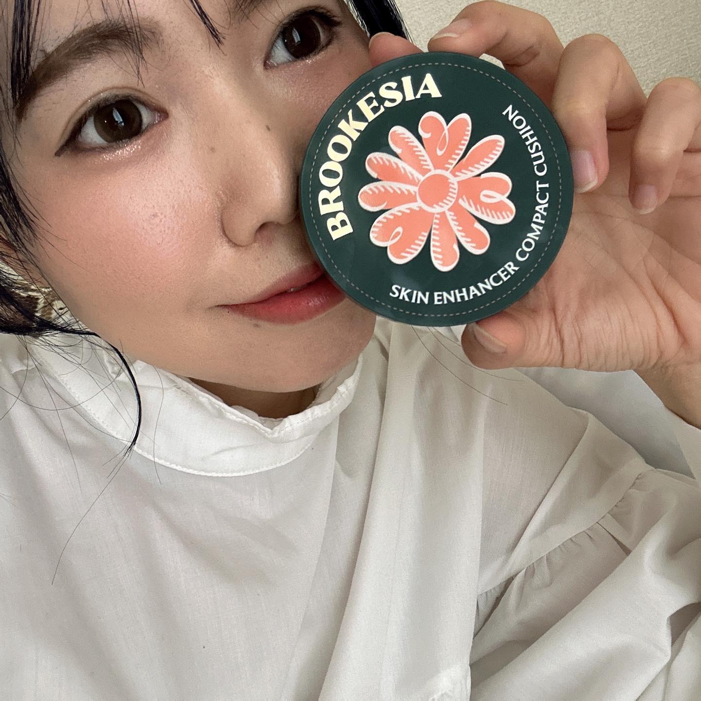 スキンエンハンサー コンパクトクッション（グロー) #2 ソフトロジー/BROOKESIA/クッションファンデーションを使ったクチコミ（2枚目）