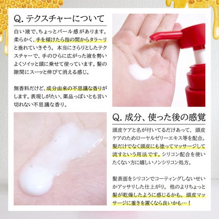 アピセラピーコスメティクス 薬用 RJ地肌ケア シャンプー/コンディショナー のクチコミ「癖が強い!!
アピセラピーコスメティクス
薬用 RJ地肌ケア コンディショナー
✼••┈┈.....」(2枚目)