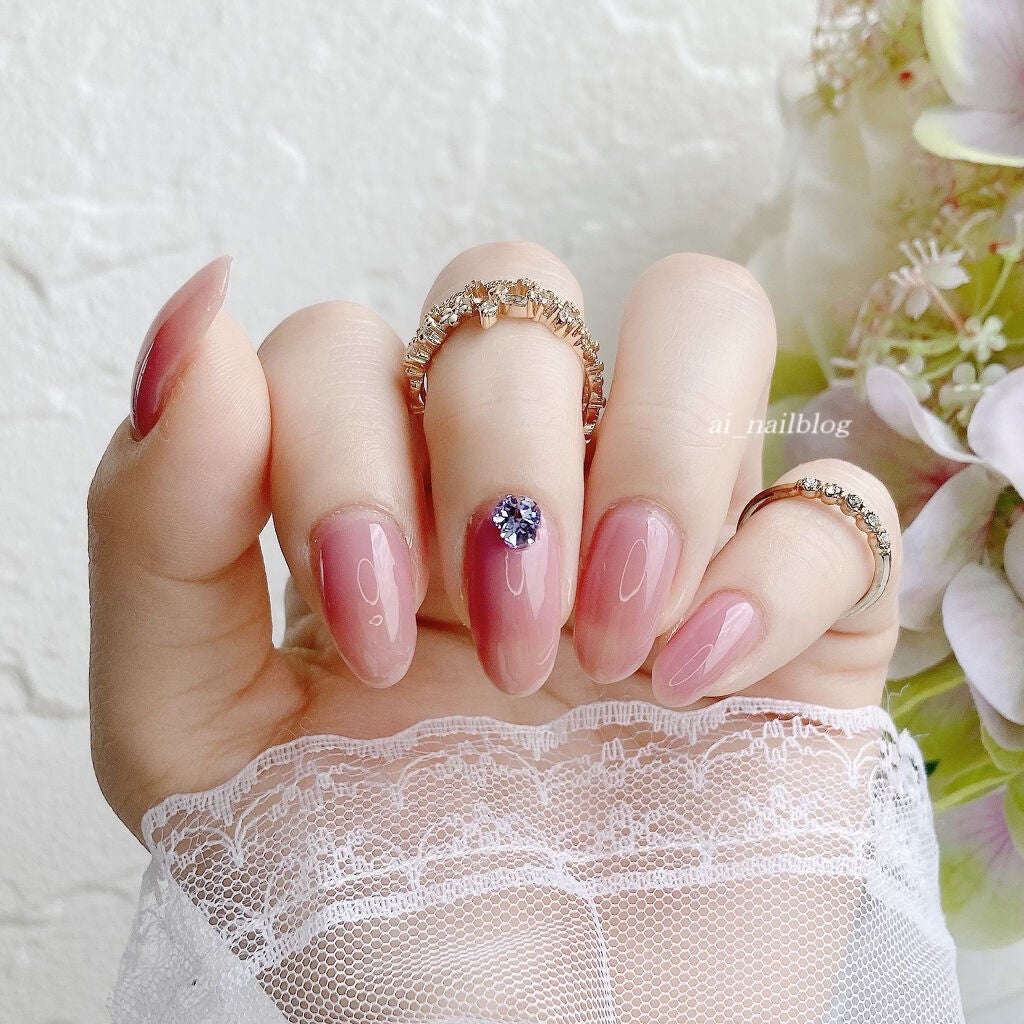 カラーベースコート ゼロ/uka/オールインワンネイルを使ったクチコミ(2枚目)