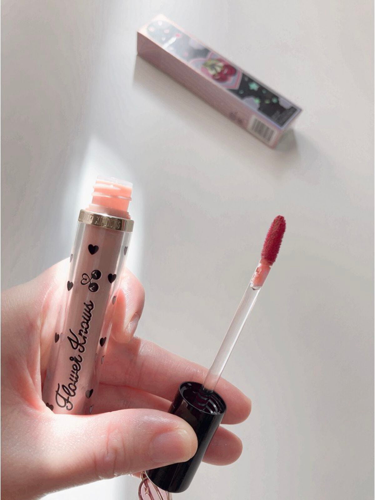 グリスニングウォータリングティント/FlowerKnows/リップティントを使ったクチコミ(3枚目)