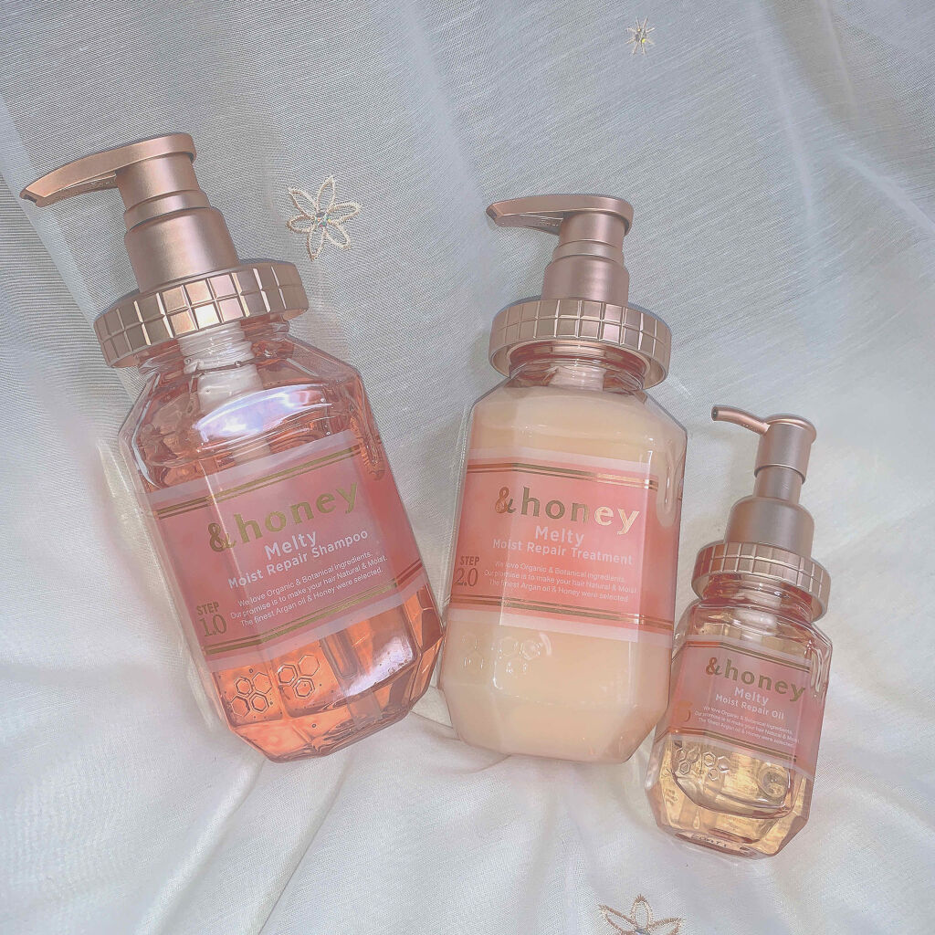 &honey Melty モイストリペア シャンプー1.0／モイストリペア ヘアトリートメント2.0/&honey/市販シャンプーを使ったクチコミ（1枚目）