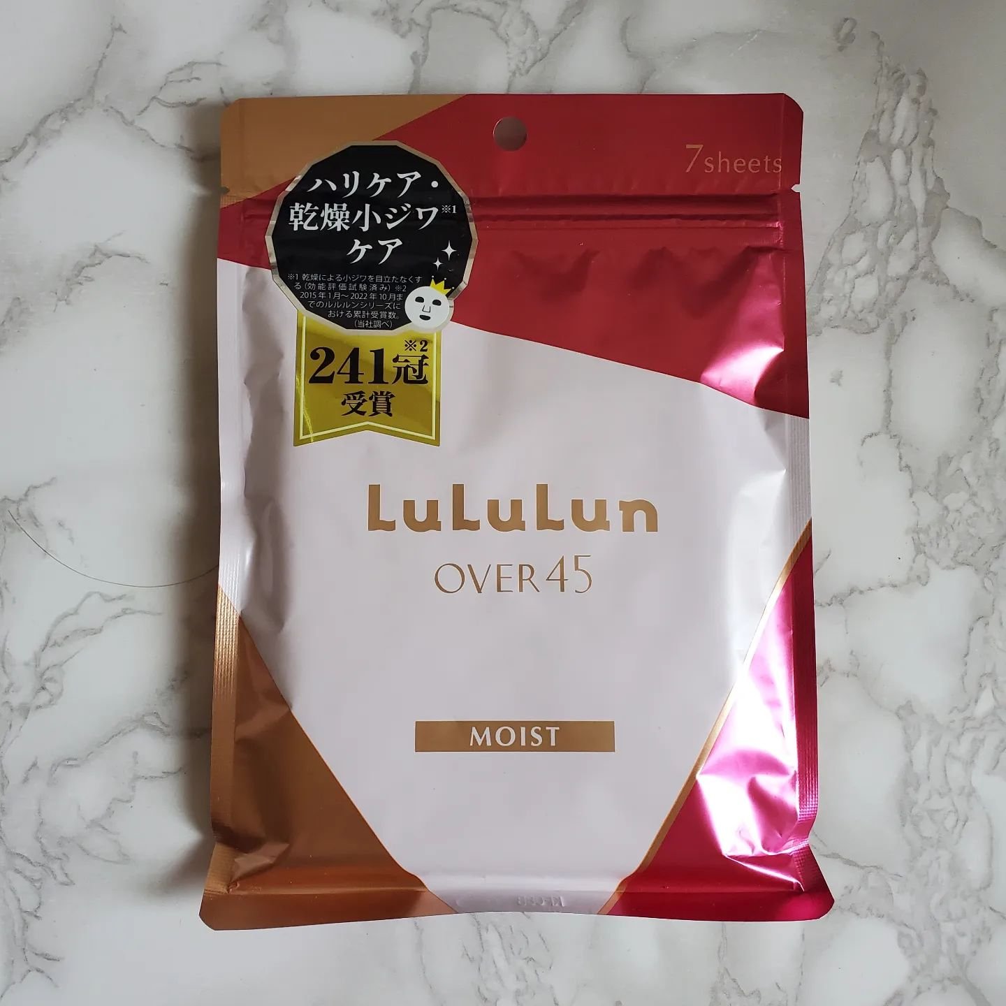 ルルルンOVER45 カメリアピンク（モイスト） 7枚入/ルルルン/シートマスク・パックを使ったクチコミ（1枚目）