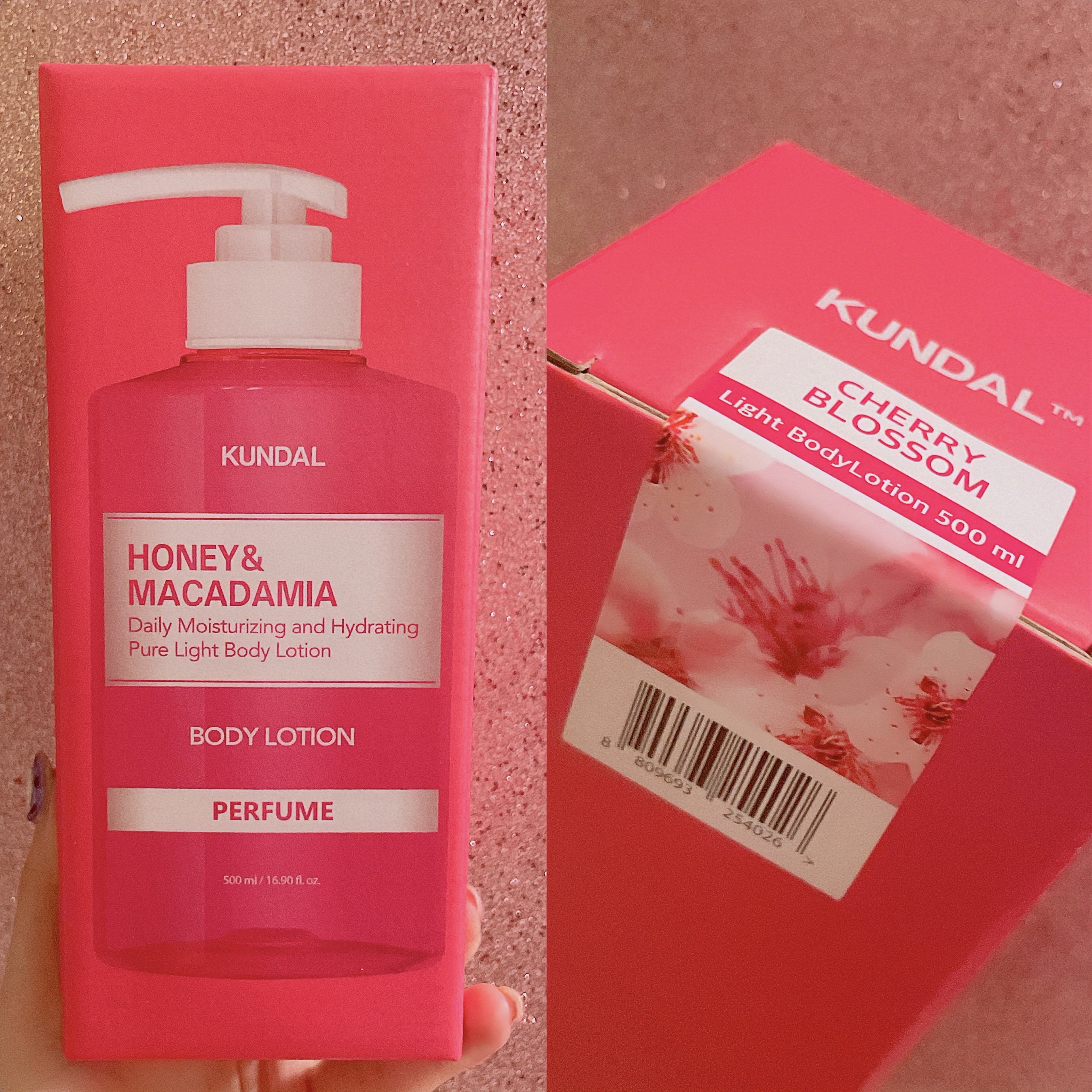 KUNDAL デイリーモイスチャーライジングライトボディローションのクチコミ「\\甘い香りのチェリーブロッサム👊🏻💕︎︎◝✩軽いつけ心地と潤いたっぷりボディケア︎︎︎︎𓂃⟡.....」（2枚目）