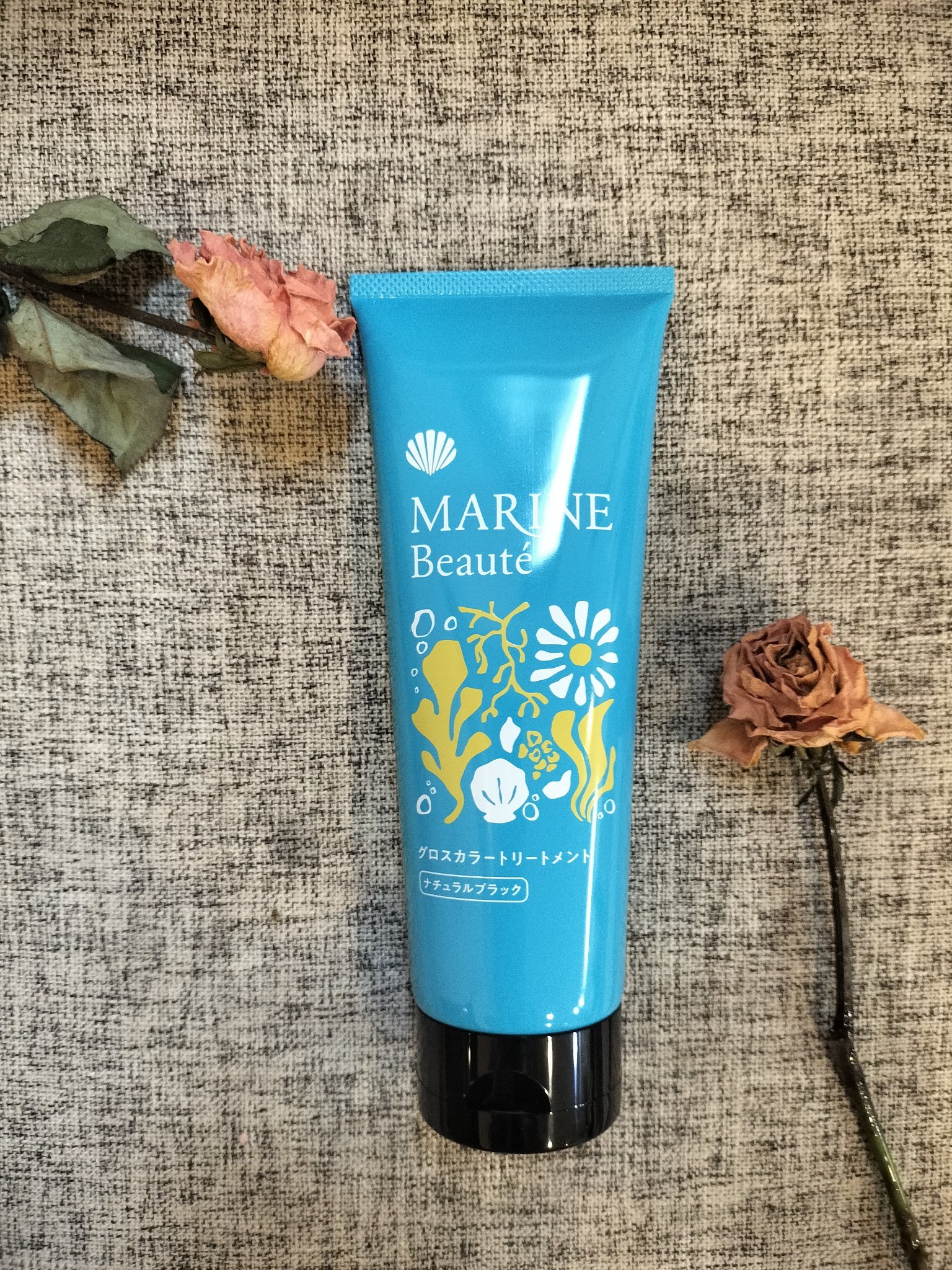 グロスカラートリートメント  ナチュラルブラック/マリンボーテ/洗い流すヘアトリートメントを使ったクチコミ（1枚目）