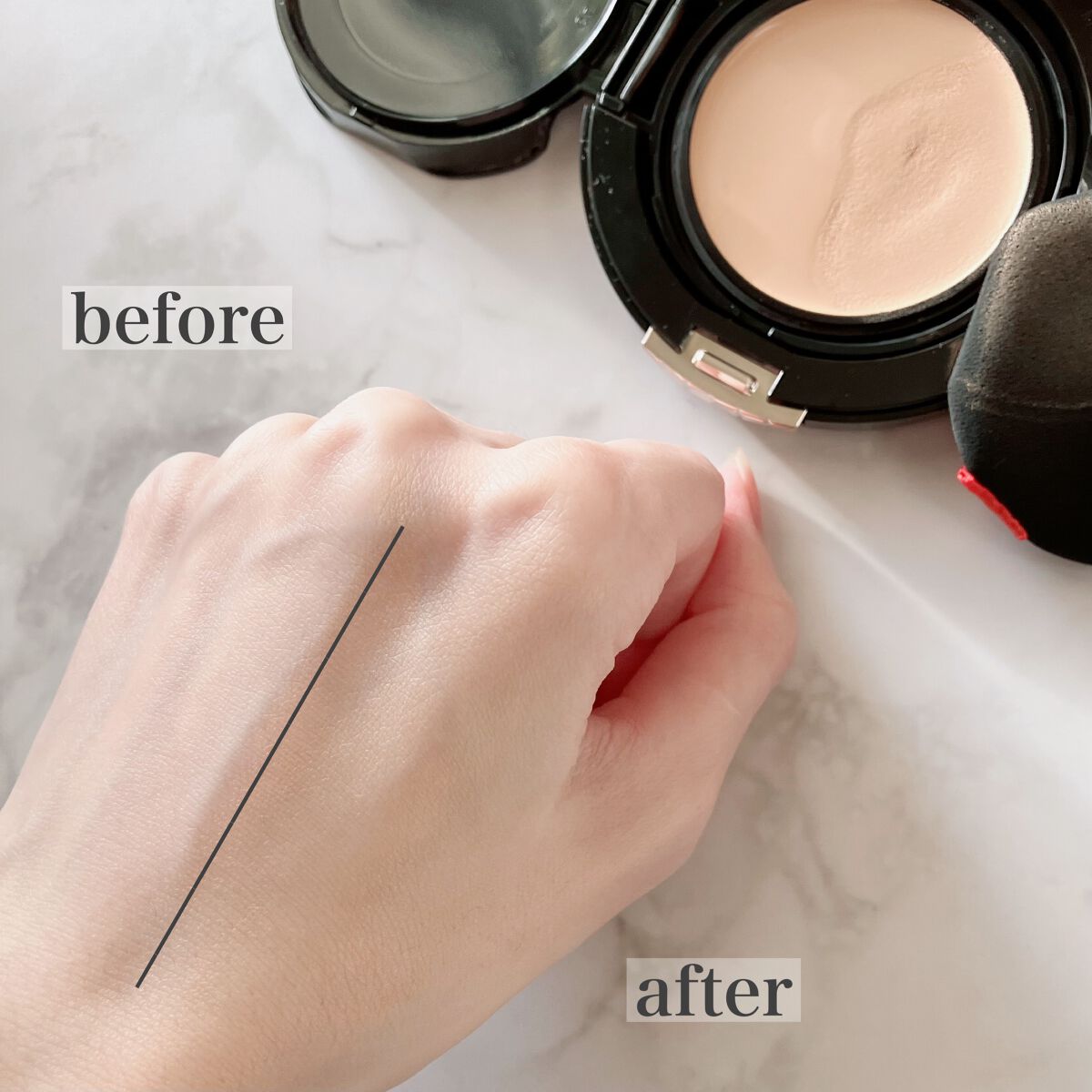 ドラマティックジェリーコンパクト/マキアージュ/クッションファンデーションを使ったクチコミ(3枚目)