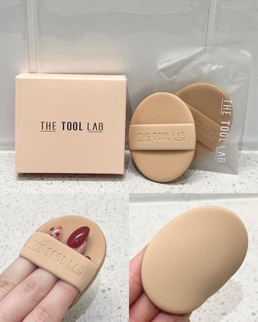 THE TOOL LAB  ハプリム メイクアップスポンジ ジャンボのクチコミ「thetoollabの
ブラシ×パフでベースメイク💕

5枚目に載せてるスポンジもめちゃくちゃ.....」（3枚目）