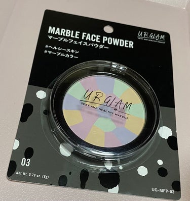 UR GLAM　MARBLE FACE POWDER/U R GLAM/プレストパウダーを使ったクチコミ（1枚目）