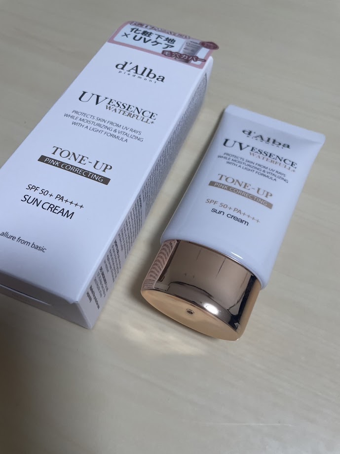 ウォータフルトーンアップサンクリーム/ダルバ/日焼け止めクリームを使ったクチコミ（3枚目）