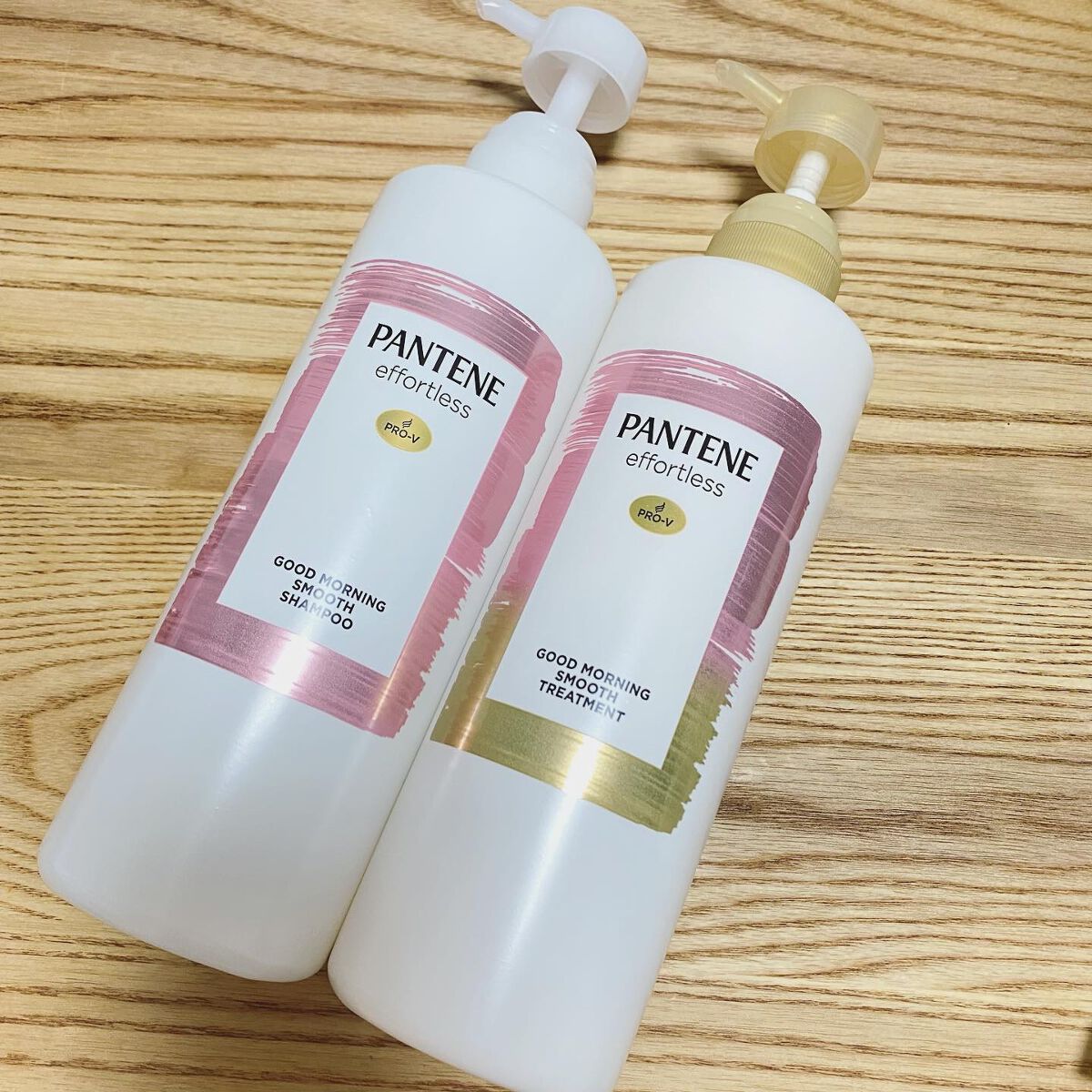 パンテーン エフォートレス グッドモーニング スムース シャンプー／トリートメント/パンテーン/市販シャンプーを使ったクチコミ（1枚目）