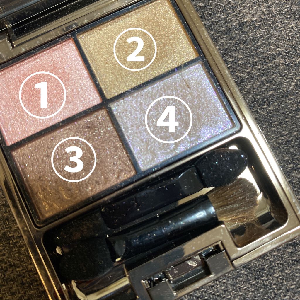 シアーコントラストアイズ 01 Coral Coral/LUNASOL/アイシャドウパレットを使ったクチコミ（2枚目）