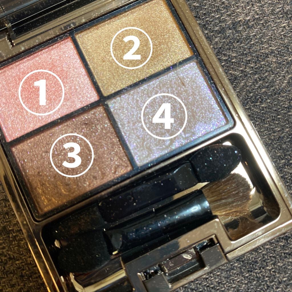 シアーコントラストアイズ/LUNASOL/アイシャドウパレットを使ったクチコミ(2枚目)