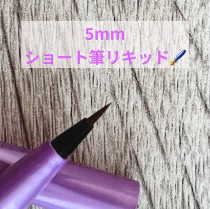 「密着アイライナー」ショート筆リキッド/デジャヴュ/リキッドアイライナーを使ったクチコミ(3枚目)