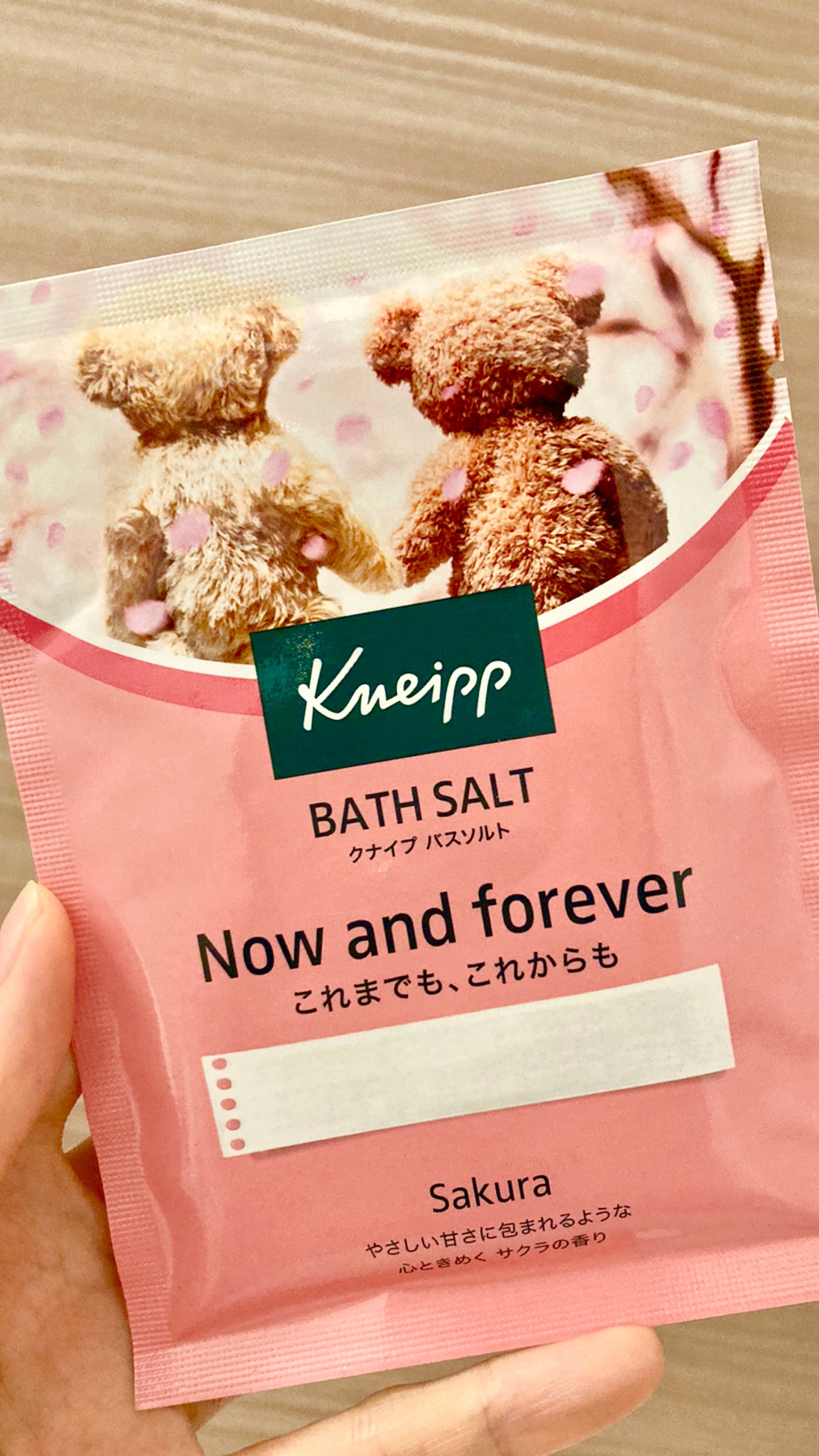 クナイプ バスソルト サクラの香り/クナイプ/無機塩系入浴剤を使ったクチコミ(1枚目)