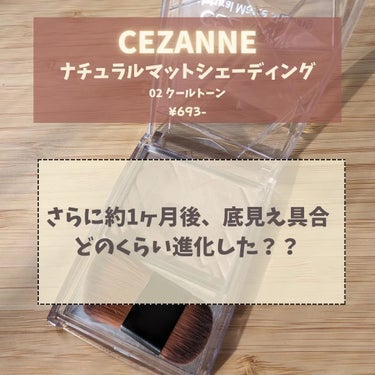 ナチュラルマットシェーディング/CEZANNE/シェーディングを使ったクチコミ（1枚目）