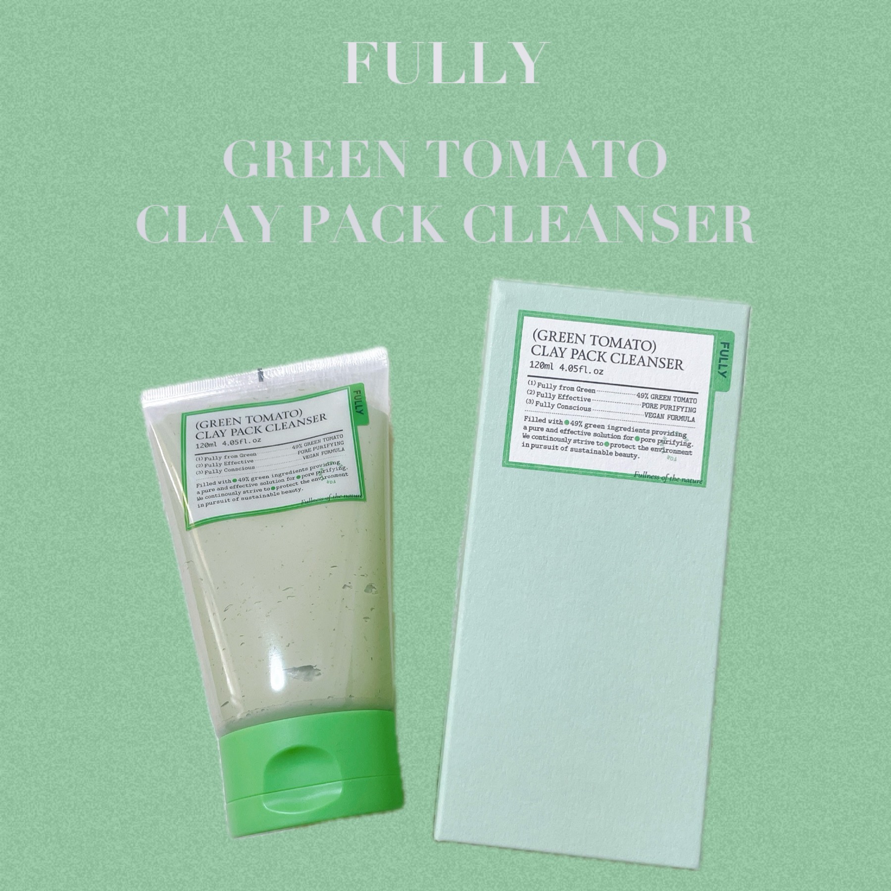 グリーントマトクレイマスククレンザー/FULLY/洗い流すパック・マスクを使ったクチコミ（1枚目）