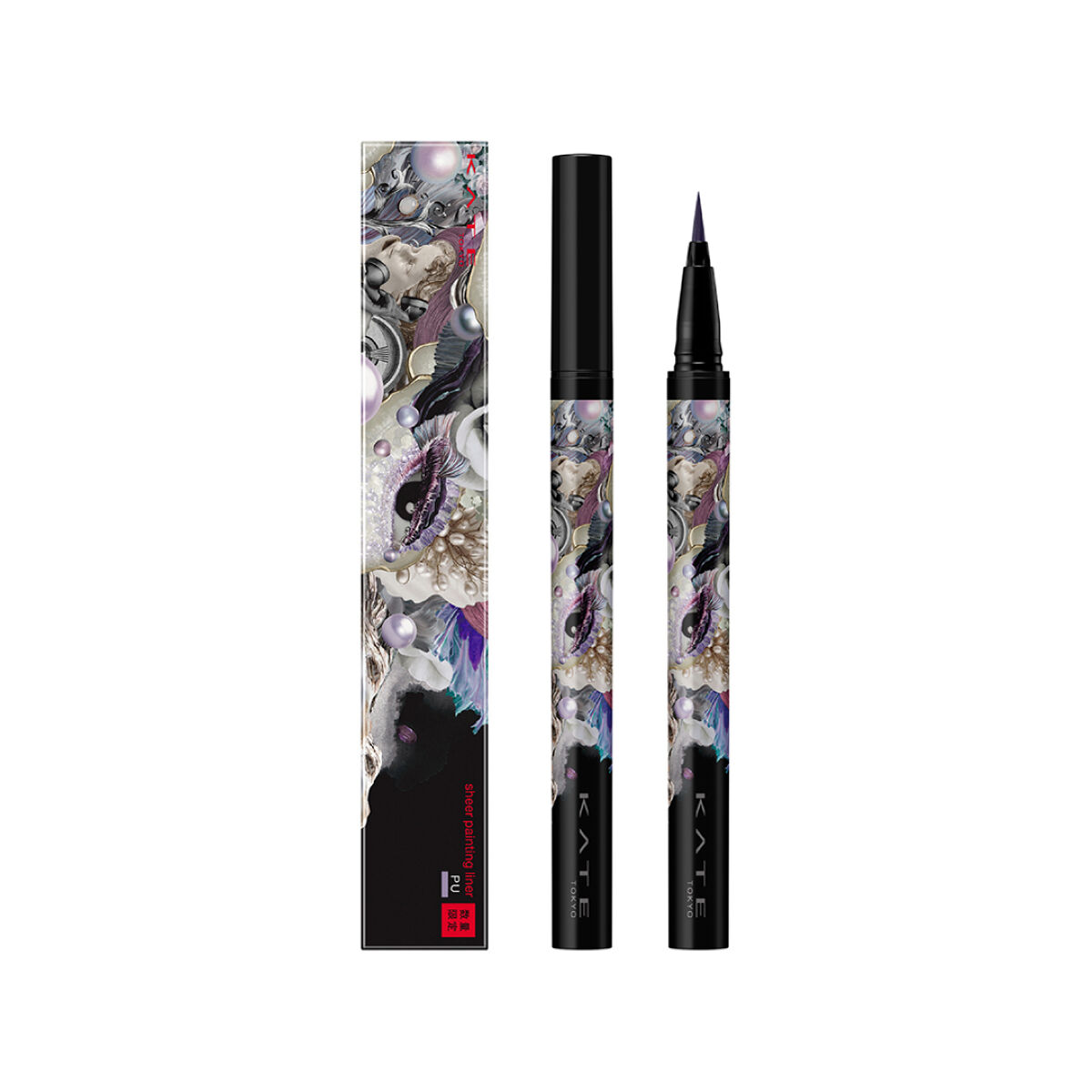 シアーペインティングライナー PU 透け感パープル