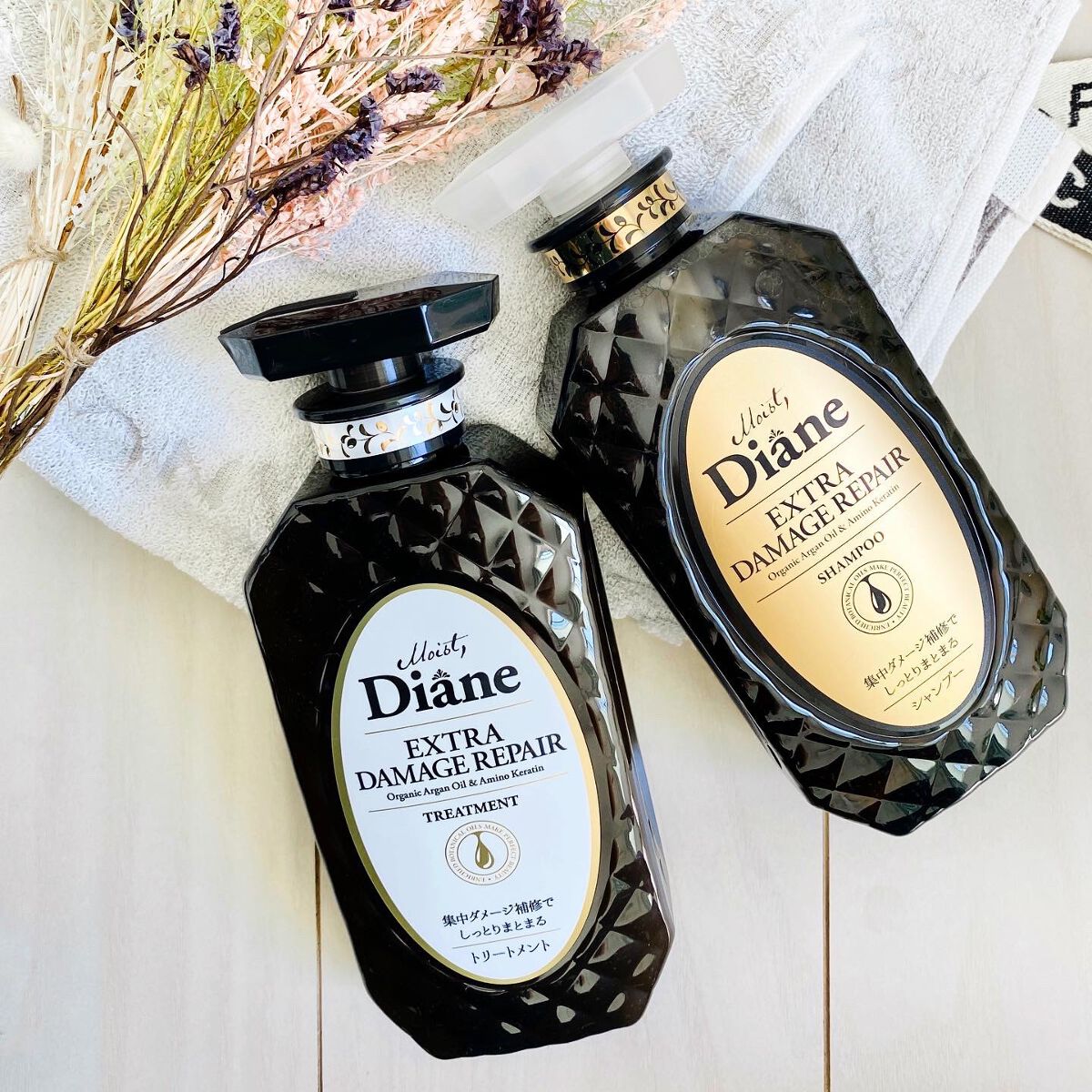 パーフェクトビューティ モイストダイアン エクストラダメージリペア シャンプー/トリートメント/ダイアン/市販シャンプーを使ったクチコミ（3枚目）