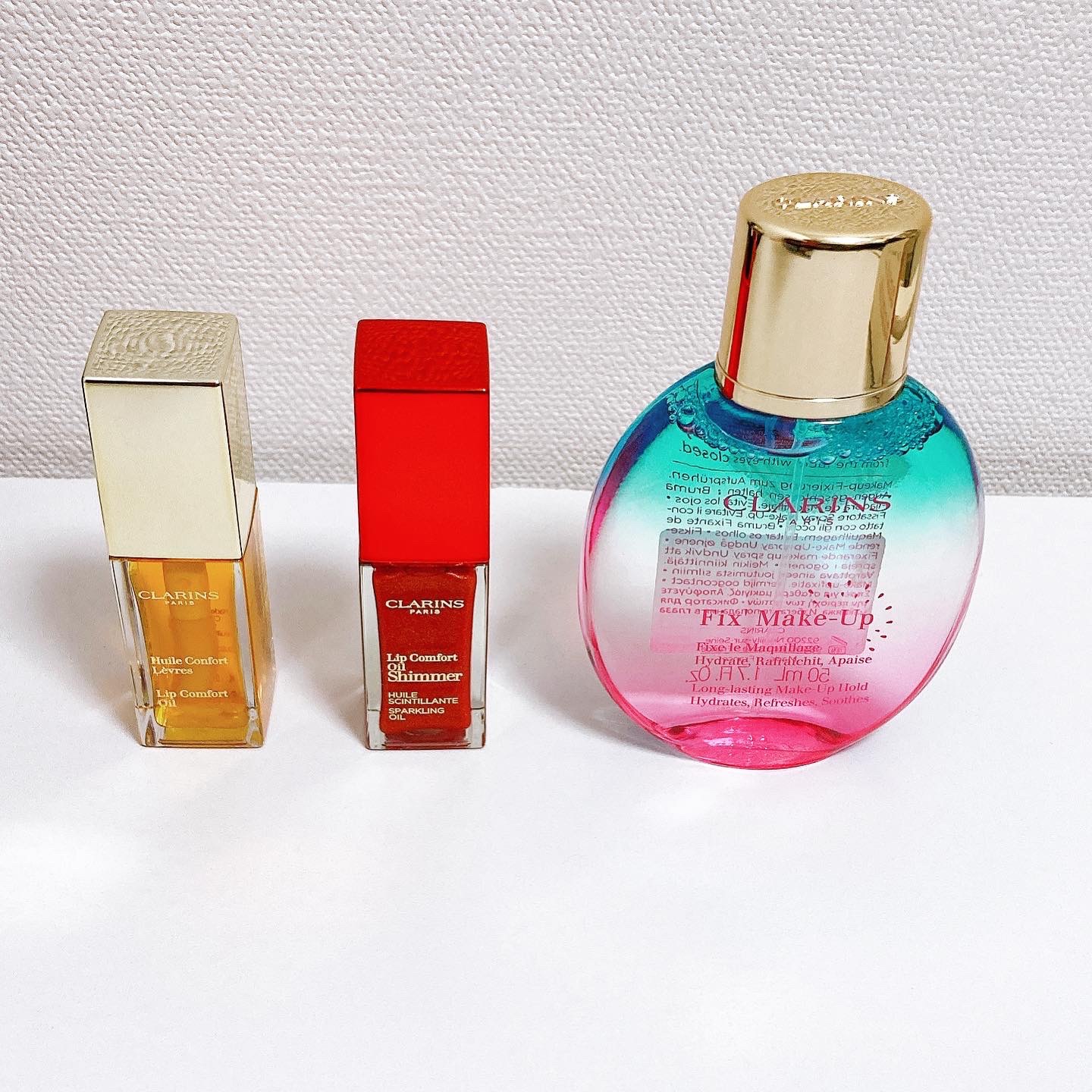 コンフォート リップオイル シマー 07 レッドホット/CLARINS/リップグロスを使ったクチコミ（1枚目）