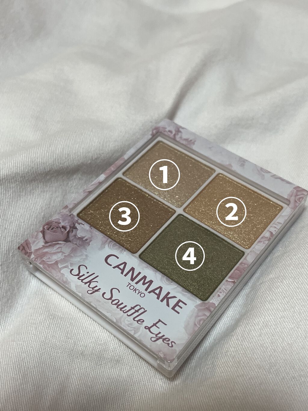 シルキースフレアイズ/キャンメイク/アイシャドウパレットを使ったクチコミ（2枚目）