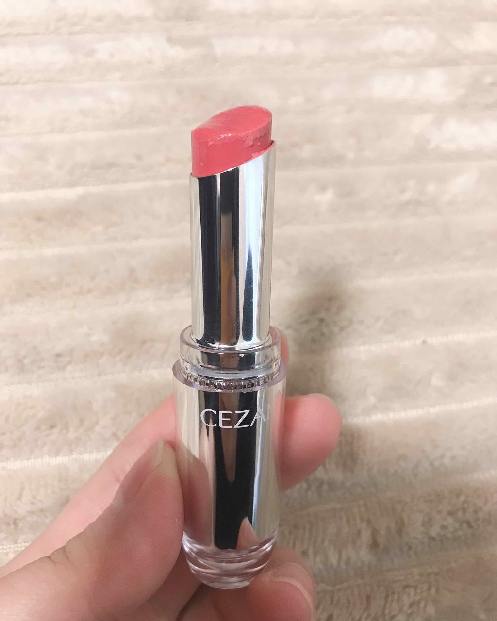 ラスティンググロスリップ/CEZANNE/口紅を使ったクチコミ（1枚目）