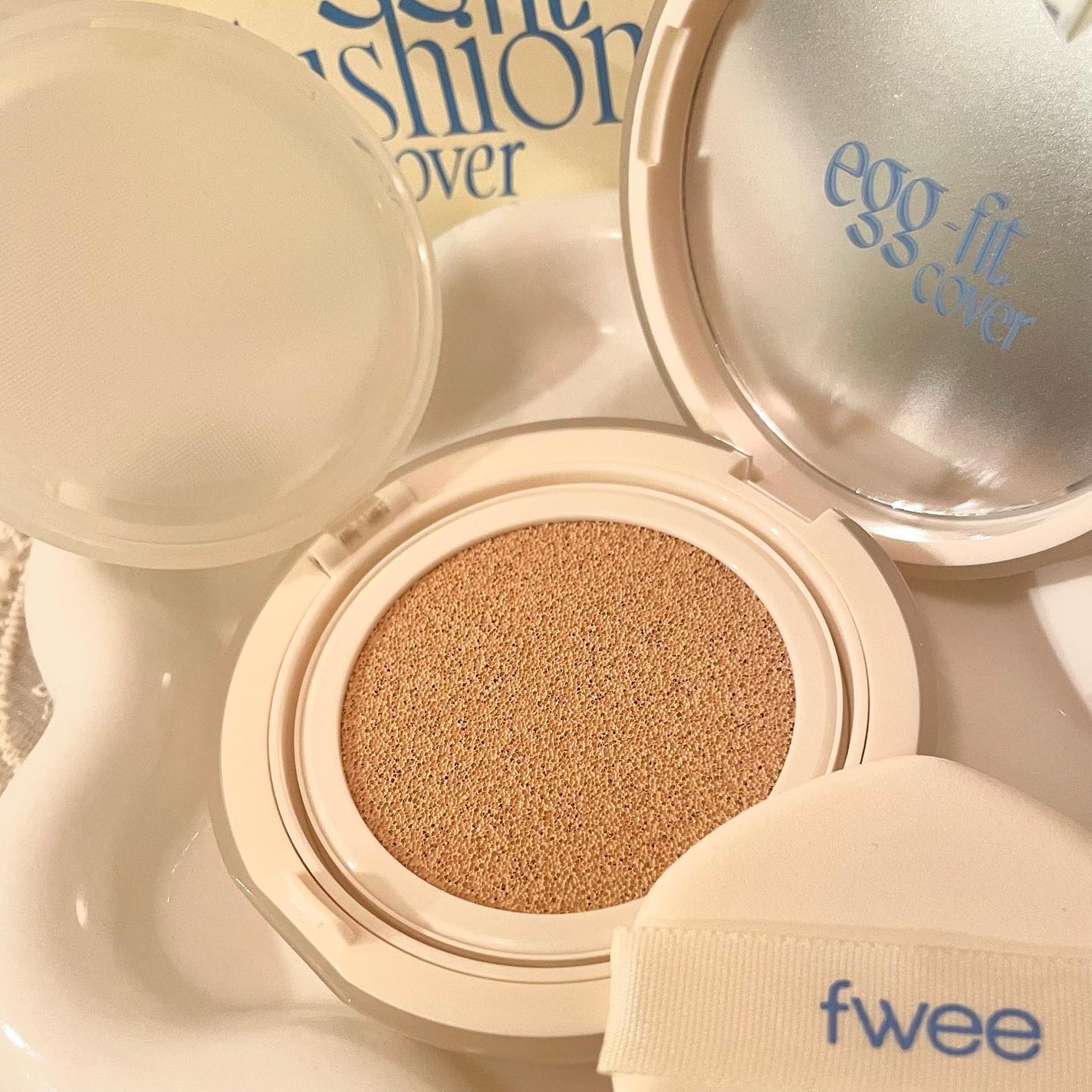 フィー クッションエッグフィットカバー/fwee/クッションファンデーションを使ったクチコミ(2枚目)