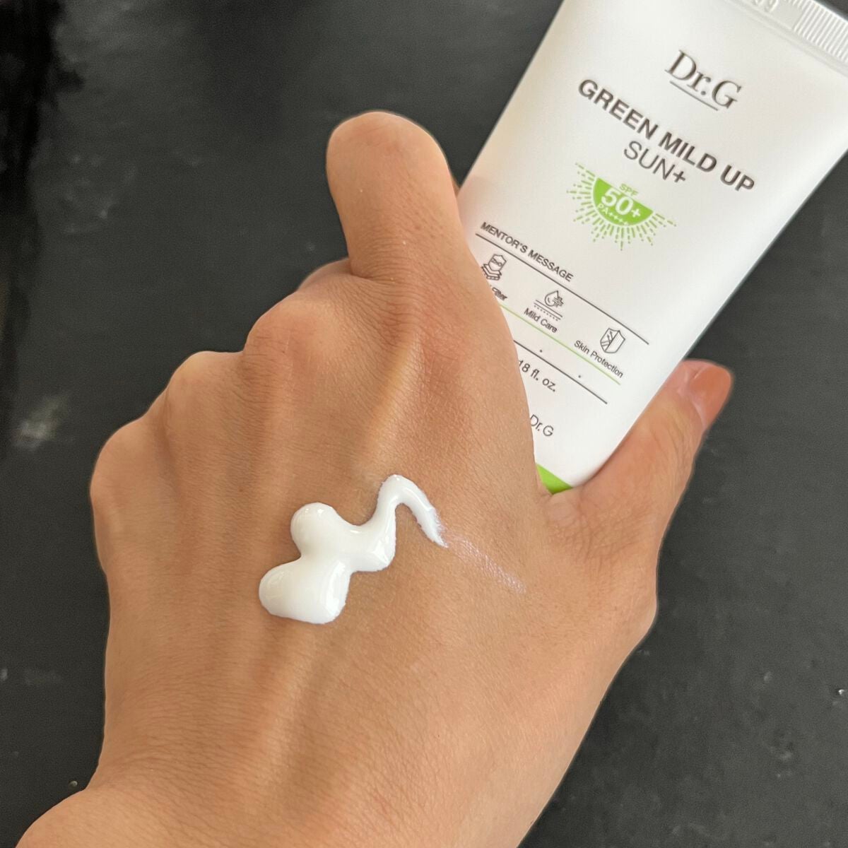 グリーンマイルドアップサンプラス/Dr.G/日焼け止めクリームを使ったクチコミ(3枚目)
