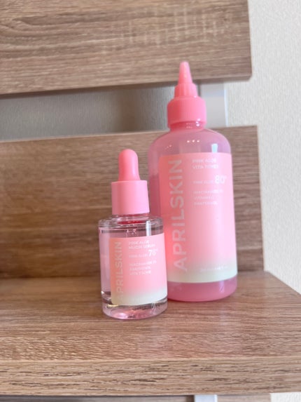 ピンクアロエムチンセラム/APRILSKIN/美容液を使ったクチコミ(8枚目)