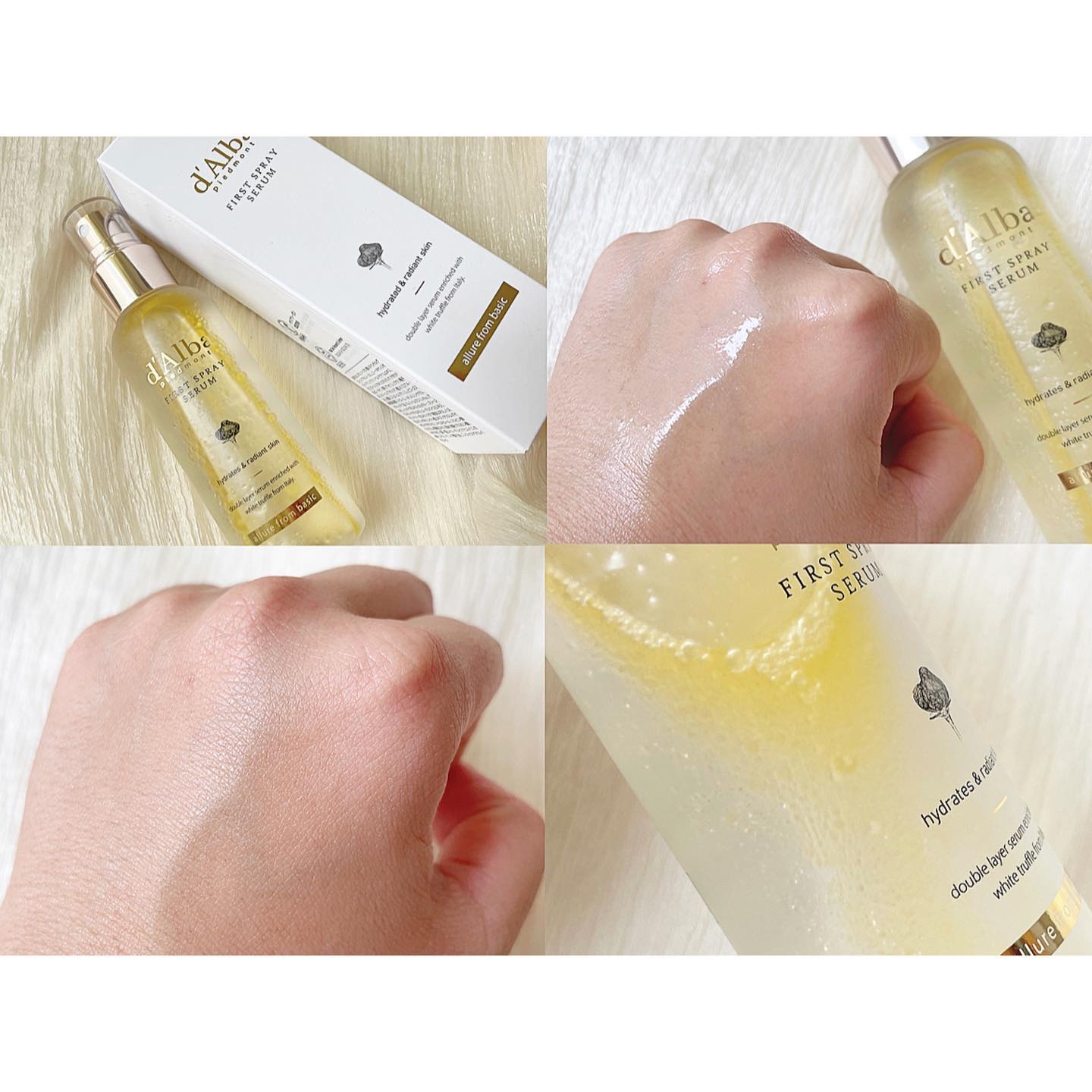 ダルバ ホワイトトリュフファーストスプレーセラム/ダルバ/ミスト状化粧水を使ったクチコミ（2枚目）