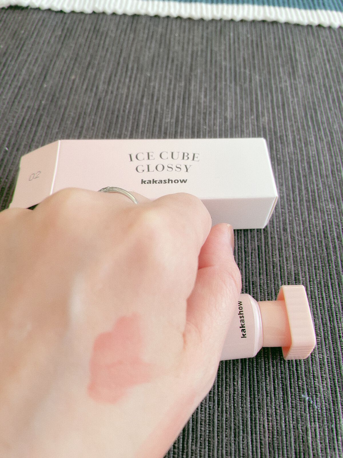 ICE CUBE GLOSSY KJ2#ベリーレッド/kakashow/リップグロスを使ったクチコミ（3枚目）