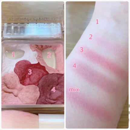 グロウフルールチークス/キャンメイク/パウダーチークを使ったクチコミ(3枚目)