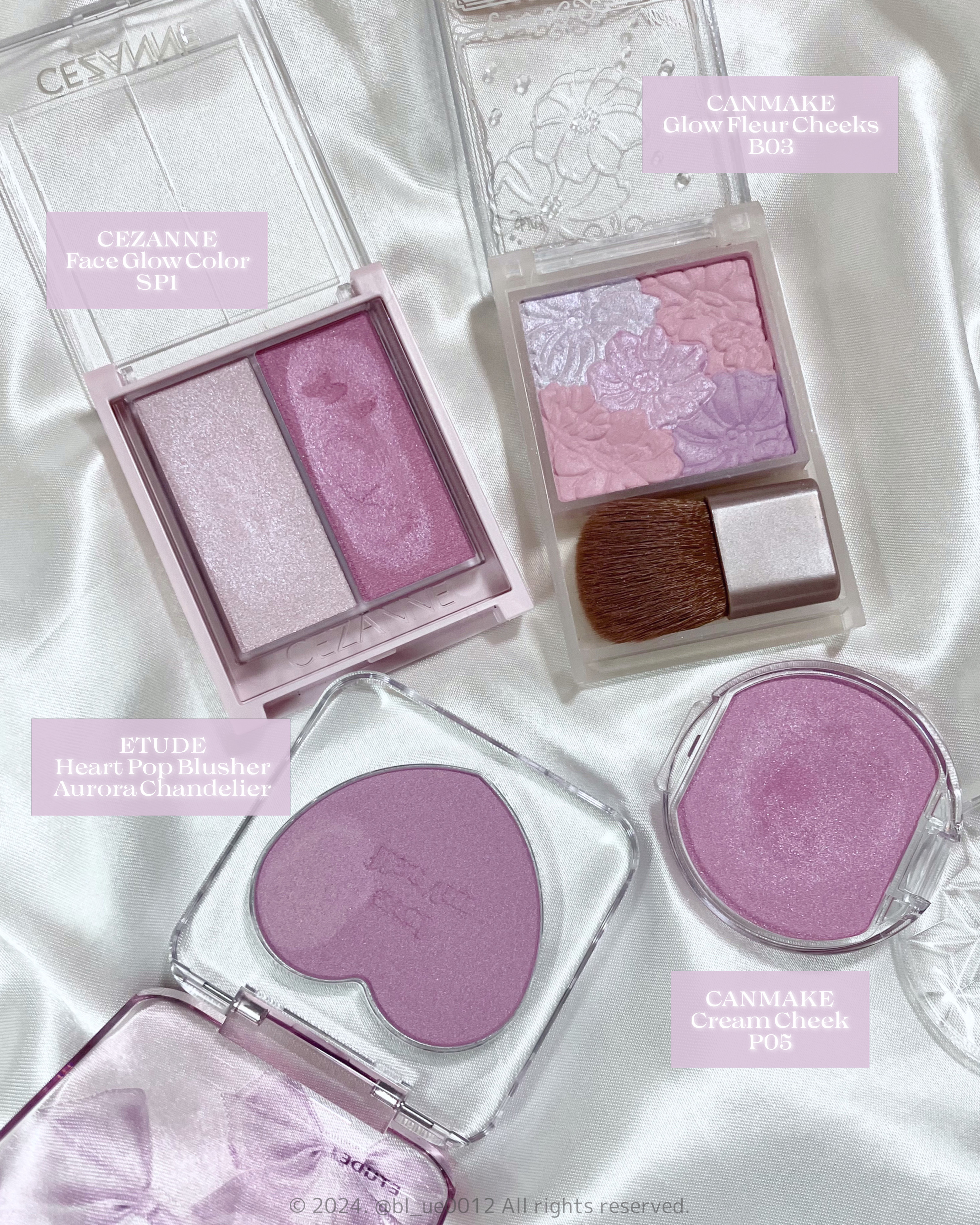 ハートポップブラッシャー/ETUDE/パウダーチークを使ったクチコミ（2枚目）