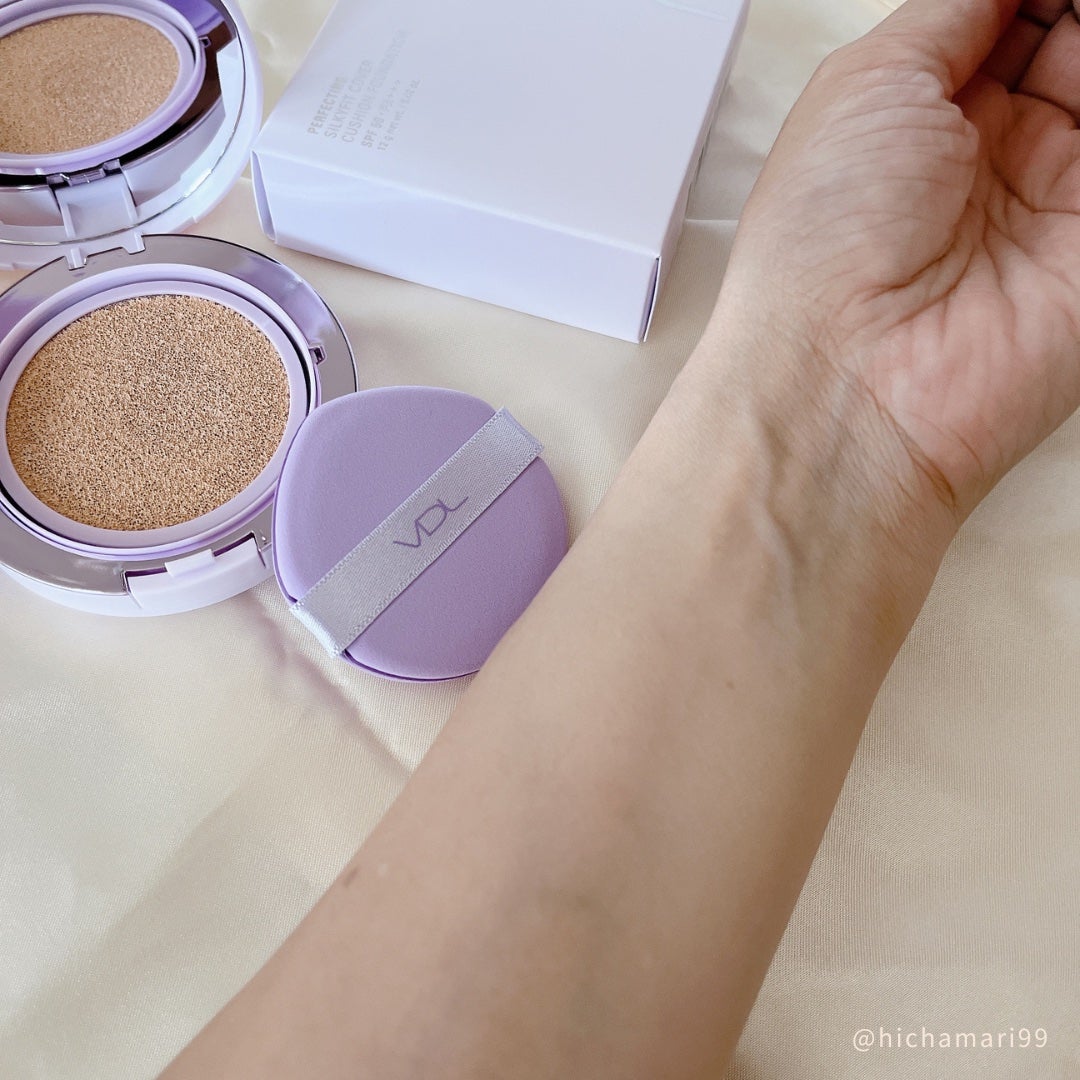 パーフェクティング シルキーフィット カバー クッション ファンデーション/VDL/クッションファンデーションを使ったクチコミ(4枚目)