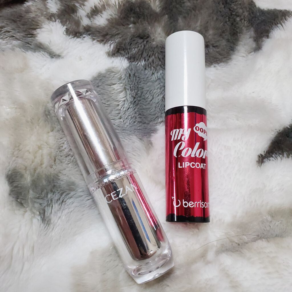 ラスティンググロスリップ/CEZANNE/口紅を使ったクチコミ(3枚目)