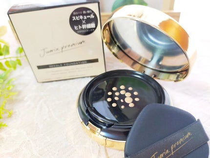 プレミアムニードルファンデーション/ジュエリアプレミアム/クッションファンデーションを使ったクチコミ(2枚目)