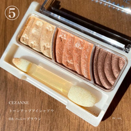 トーンアップアイシャドウ/CEZANNE/アイシャドウパレットを使ったクチコミ(6枚目)