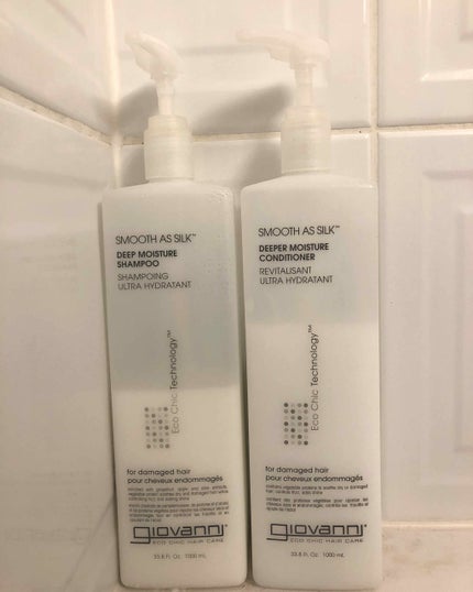 スムーズアズシルクディープモイスチャー シャンプー/コンディショナー/giovanni/市販シャンプーを使ったクチコミ(1枚目)