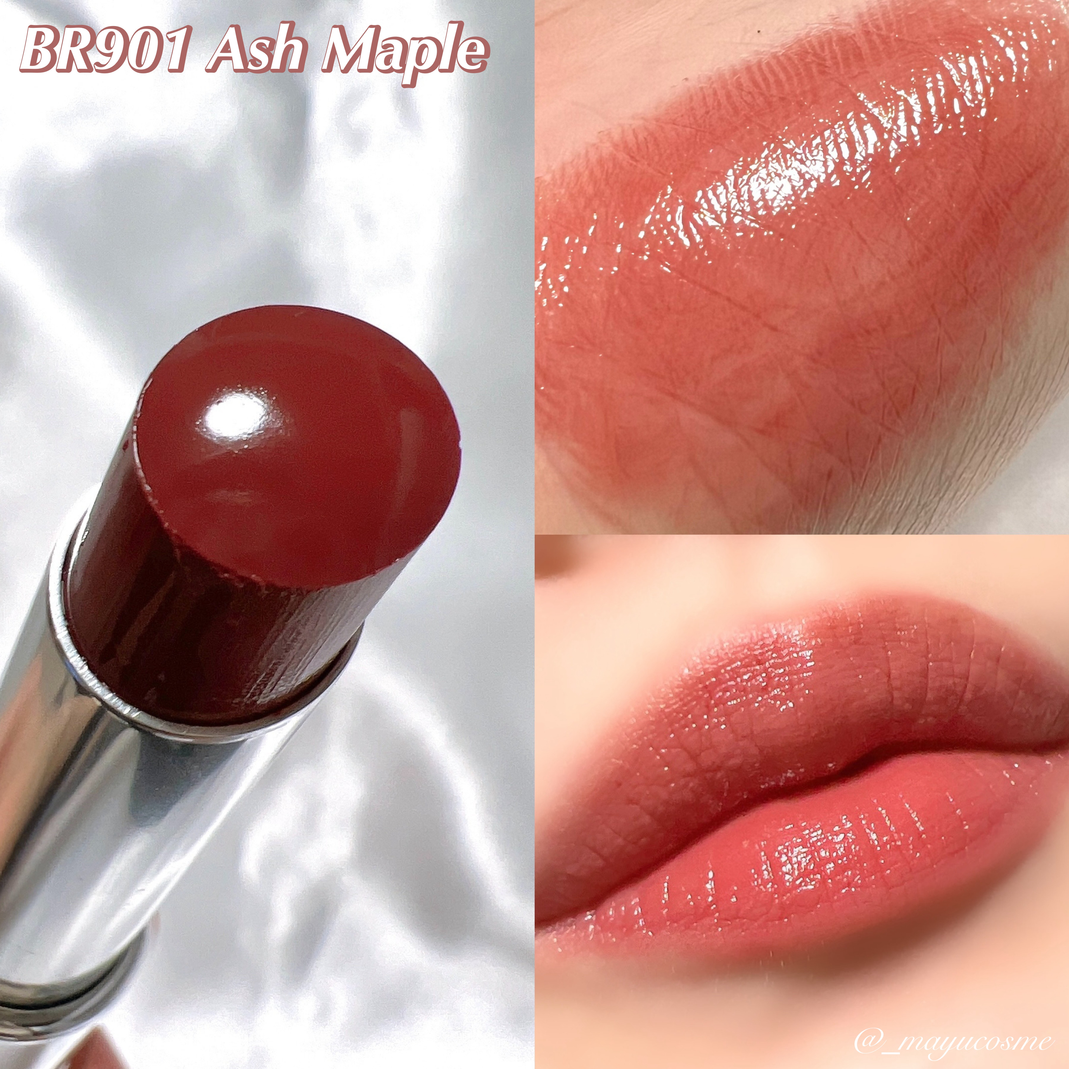 ノーウェアリップスティック バーミンググロー 03 クランベリー(Cranberry)【EC展開カラー】/espoir/口紅を使ったクチコミ（3枚目）