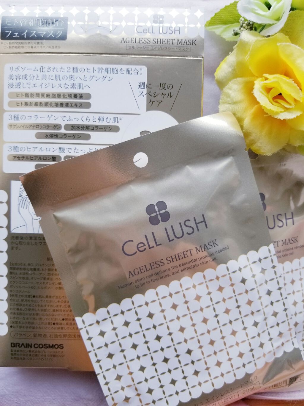 セルラッシュ エイジレスシートマスク/ブレーンコスモス/シートマスク・パックを使ったクチコミ（2枚目）