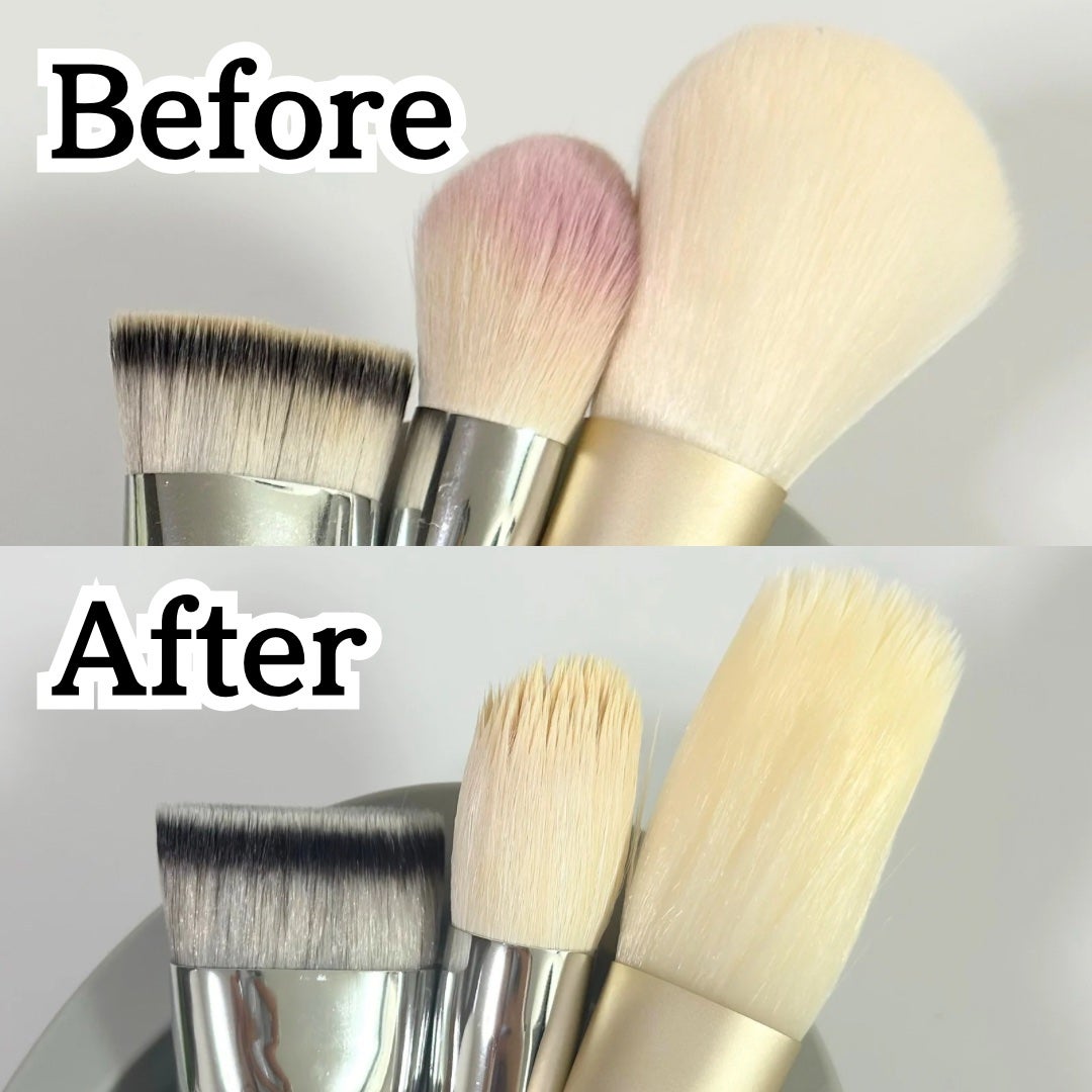 メイクブラシ専用洗剤/DAISO/その他化粧小物を使ったクチコミ(4枚目)