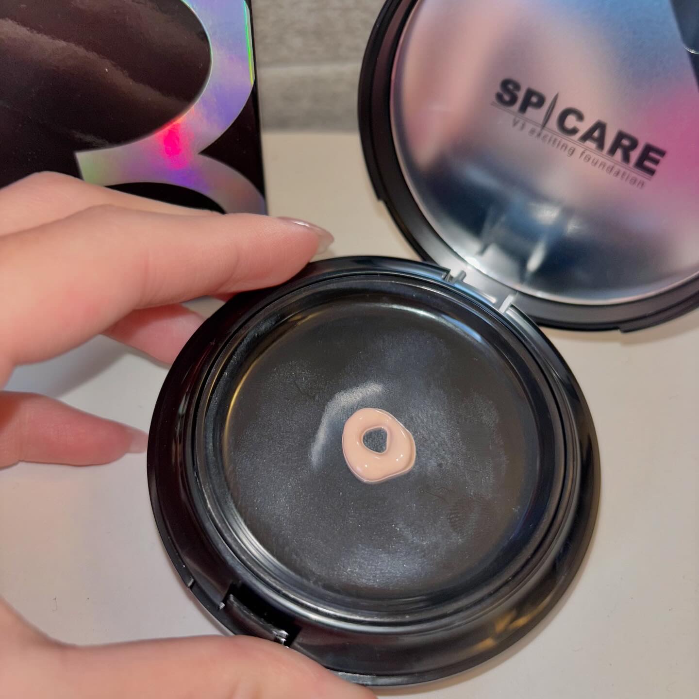 V3 エキサイティングファンデーション/SPICARE/クッションファンデーションを使ったクチコミ（3枚目）