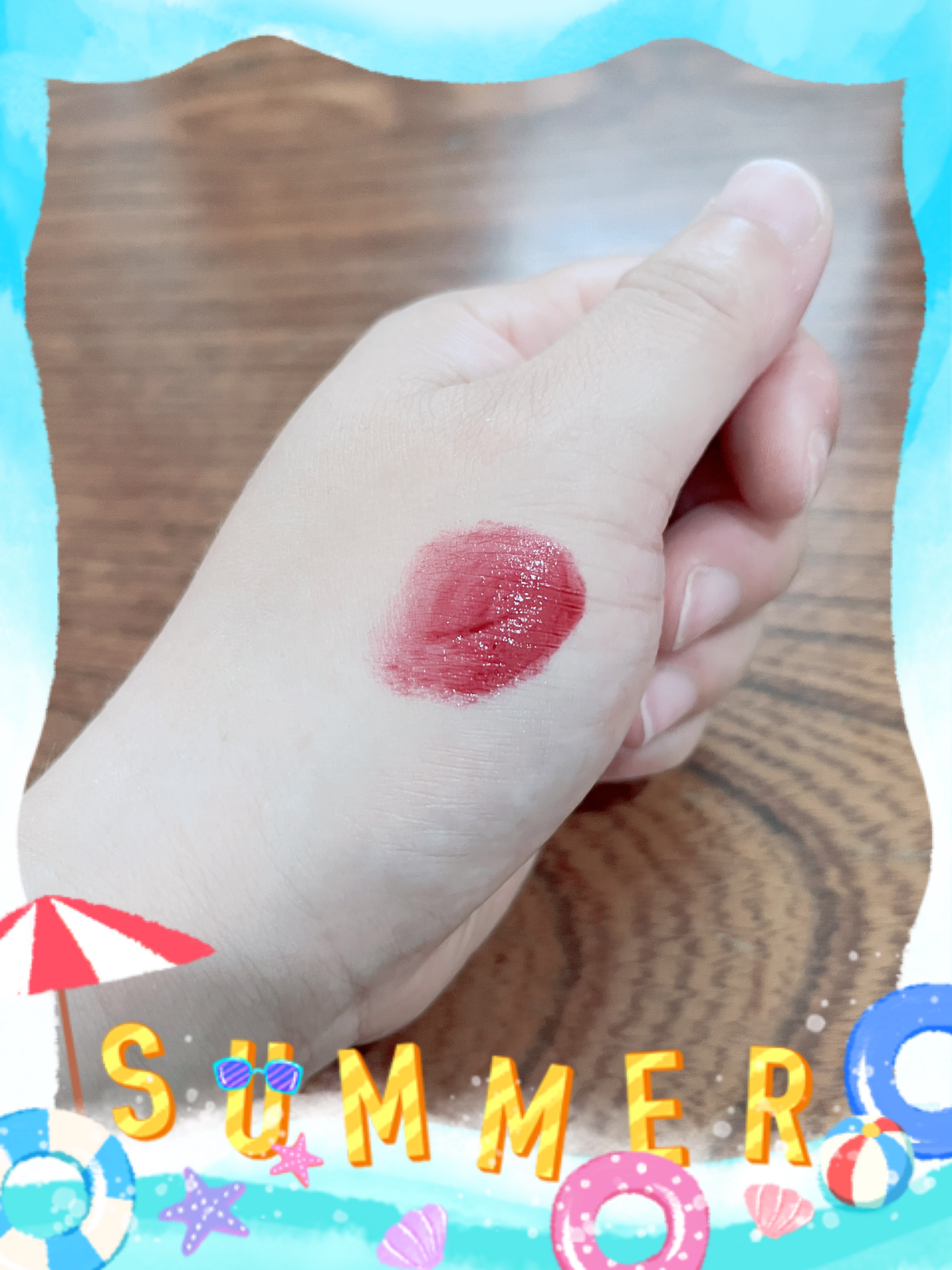 ジューシーラスティングティント/rom&nd/リップティントを使ったクチコミ（2枚目）