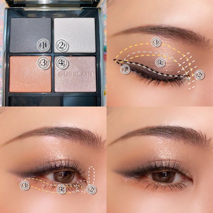 オンブル ジェ/GUERLAIN/アイシャドウパレットを使ったクチコミ(4枚目)