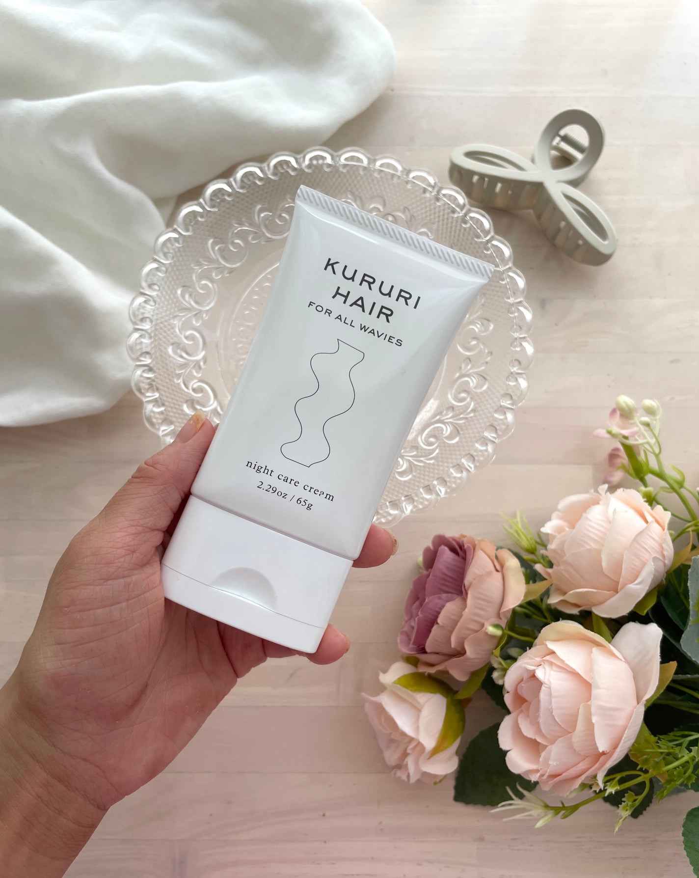 ナイトケアクリーム/KURURI HAIR/ヘアミルクを使ったクチコミ(4枚目)