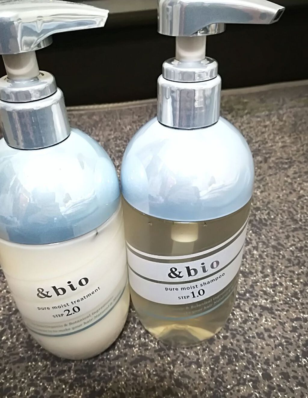 ピュアモイスト シャンプー 1.0／ヘアトリートメント 2.0 シャンプー/&bio/市販シャンプーを使ったクチコミ（1枚目）